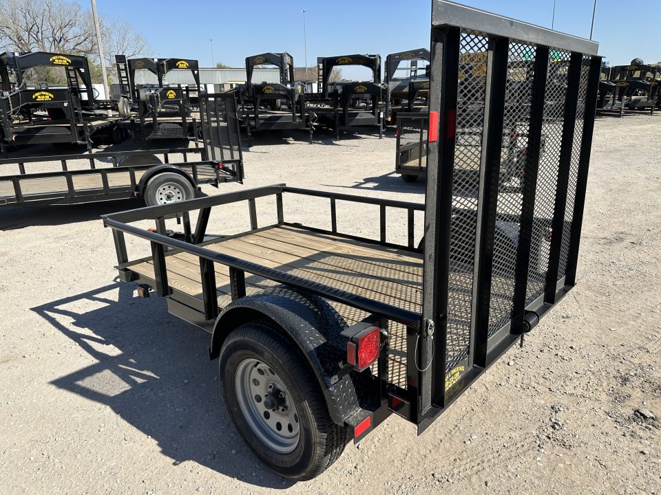 New 2026 Road Boss 5'x8' Single Axle with dove, 3' gate and pipe top Utility Trailer