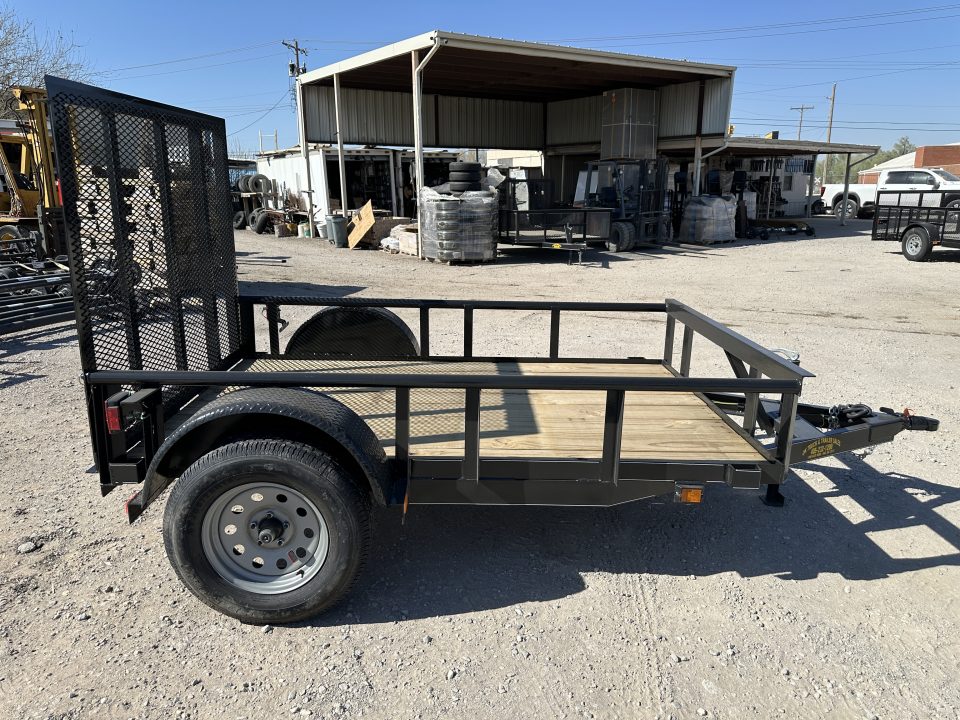 New 2026 Road Boss 5'x8' Single Axle with dove, 3' gate and pipe top Utility Trailer