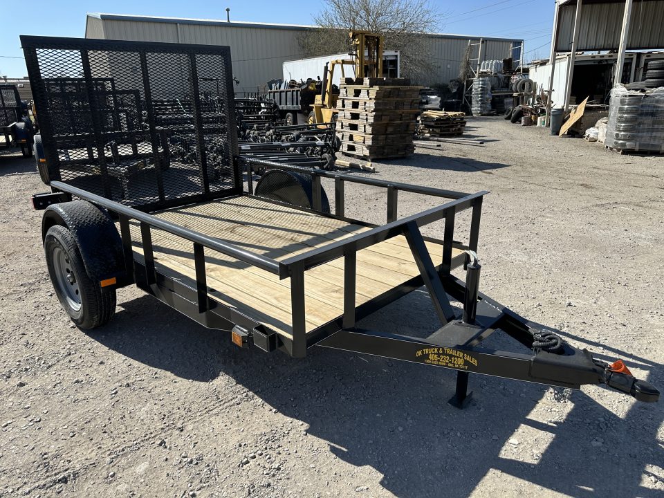 New 2026 Road Boss 5'x8' Single Axle with dove, 3' gate and pipe top Utility Trailer