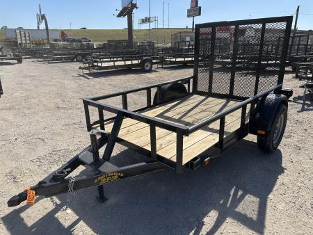 New 2026 Road Boss 5'x8' Single Axle with dove, 3' gate and pipe top Utility Trailer