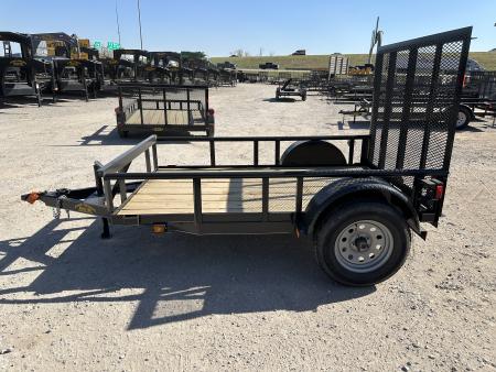 New 2026 Road Boss 5'x8' Single Axle with dove, 3' gate and pipe top Utility Trailer