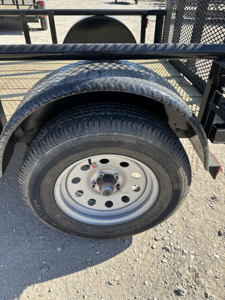 New 2026 Road Boss 5'x8' Single Axle with dove, 3' gate and pipe top Utility Trailer