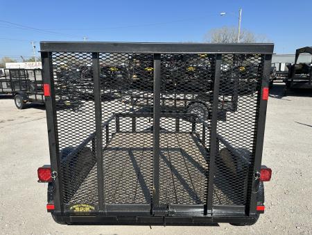 New 2026 Road Boss 5'x8' Single Axle with dove, 3' gate and pipe top Utility Trailer