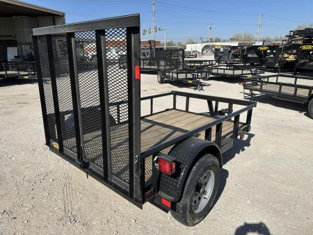 New 2026 Road Boss 5'x8' Single Axle with dove, 3' gate and pipe top Utility Trailer