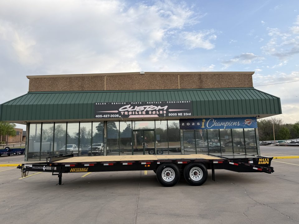 New #037636 2026 DIAMOND T DO160 24 X 102 TANDEM AXLE BUMPER PULL DECKOVER 16K TRAILER W/ MAXX RAMPS & 14 PLY TIRES