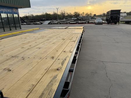 New #037636 2026 DIAMOND T DO160 24 X 102 TANDEM AXLE BUMPER PULL DECKOVER 16K TRAILER W/ MAXX RAMPS & 14 PLY TIRES