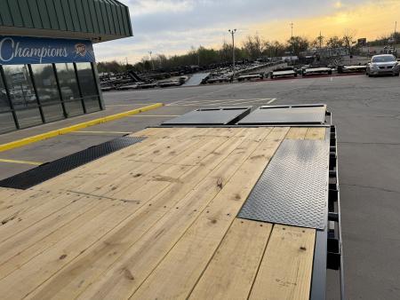 New #037636 2026 DIAMOND T DO160 24 X 102 TANDEM AXLE BUMPER PULL DECKOVER 16K TRAILER W/ MAXX RAMPS & 14 PLY TIRES
