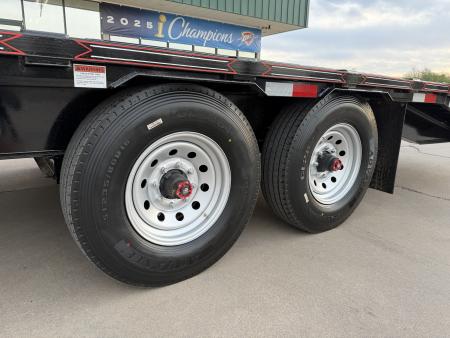 New #037636 2026 DIAMOND T DO160 24 X 102 TANDEM AXLE BUMPER PULL DECKOVER 16K TRAILER W/ MAXX RAMPS & 14 PLY TIRES