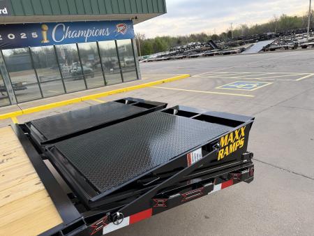 New #037636 2026 DIAMOND T DO160 24 X 102 TANDEM AXLE BUMPER PULL DECKOVER 16K TRAILER W/ MAXX RAMPS & 14 PLY TIRES