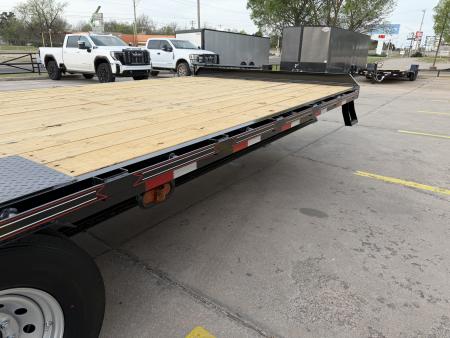 New #037636 2026 DIAMOND T DO160 24 X 102 TANDEM AXLE BUMPER PULL DECKOVER 16K TRAILER W/ MAXX RAMPS & 14 PLY TIRES