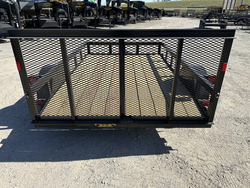 New 2026 Road Boss 77"x10' Single Axle Dove Tail 3' Gate Utility Trailer