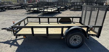 New 2026 Road Boss 77"x10' Single Axle Dove Tail 3' Gate Utility Trailer