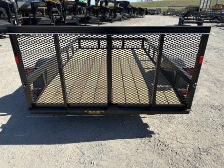 New 2026 Road Boss 77"x10' Single Axle Dove Tail 3' Gate Utility Trailer