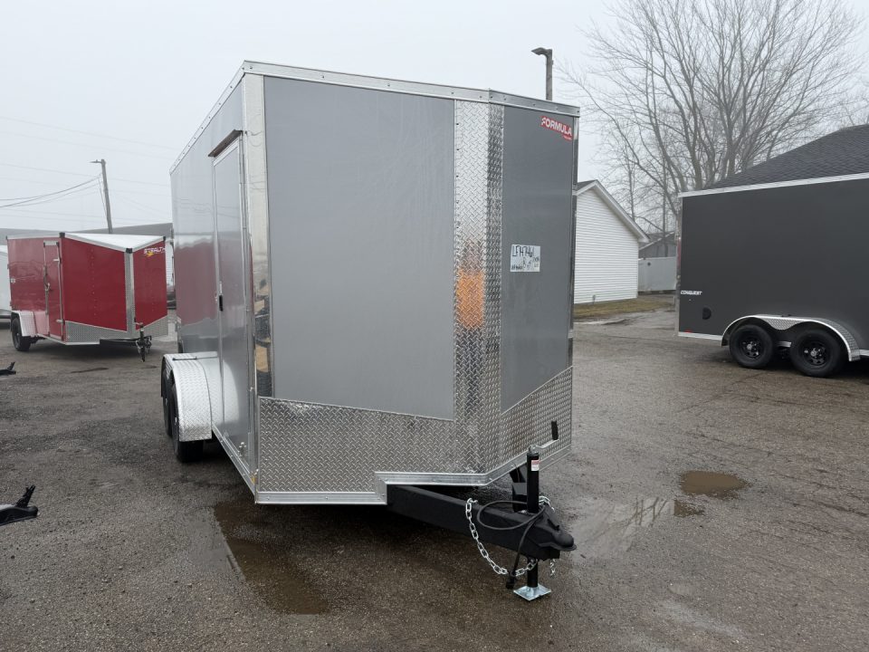 New 2026 FORMULA TRAILERS 7 x 14 Cargo / Enclosed Trailer with 7ft Interior with Ramp Door - UPGRADED MODEL SALE