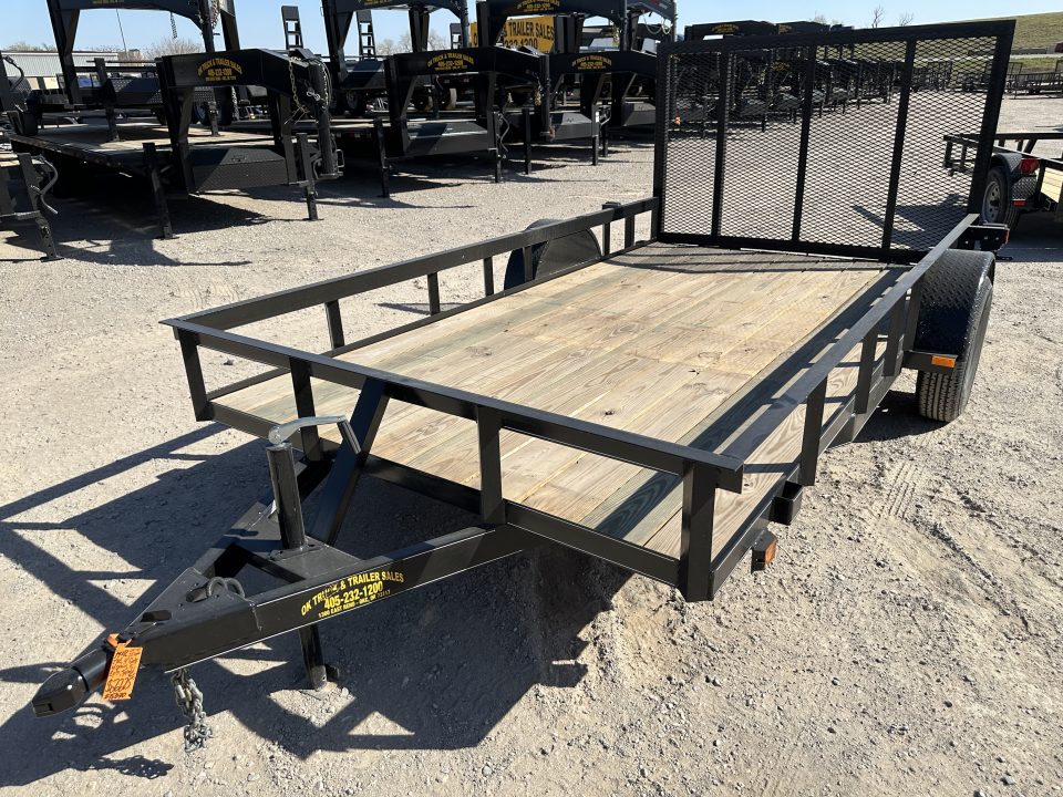 New 2026 Road Boss 77'x12' Single Axle with 4' gate Utility Trailer