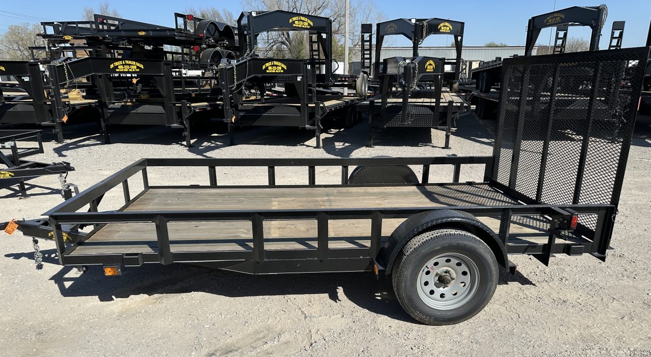 New 2026 Road Boss 77'x12' Single Axle with 4' gate Utility Trailer
