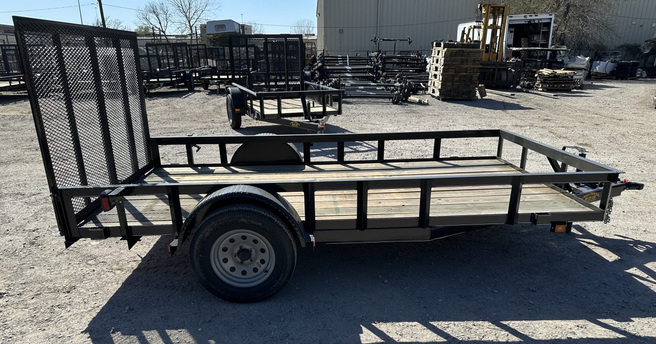 New 2026 Road Boss 77'x12' Single Axle with 4' gate Utility Trailer