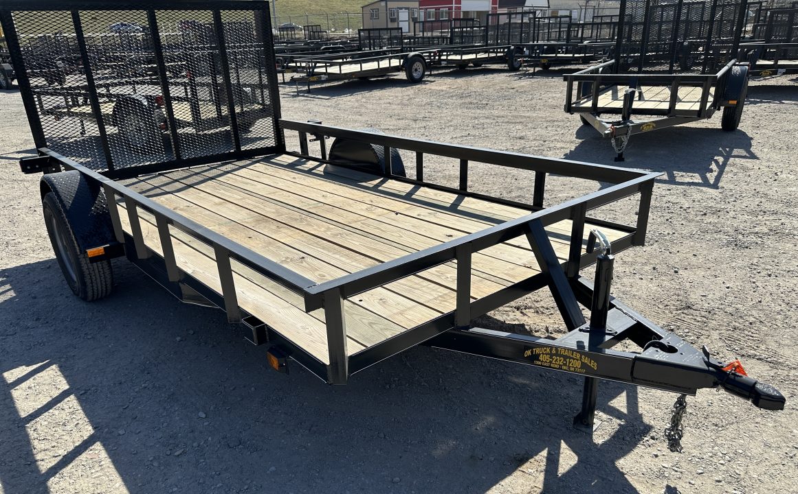 New 2026 Road Boss 77'x12' Single Axle with 4' gate Utility Trailer