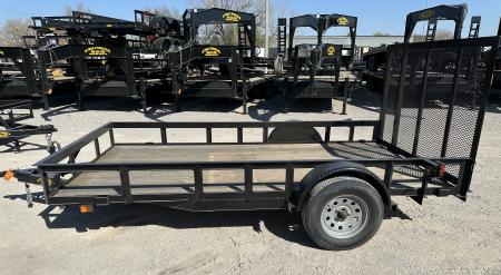 New 2026 Road Boss 77'x12' Single Axle with 4' gate Utility Trailer