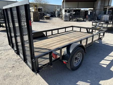 New 2026 Road Boss 77'x12' Single Axle with 4' gate Utility Trailer