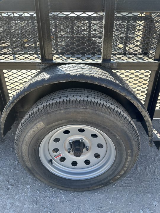 New 2025 Road Boss 83"x12' Single Axle with 24" tall mesh sides & 4' rear gate Utility Trailer