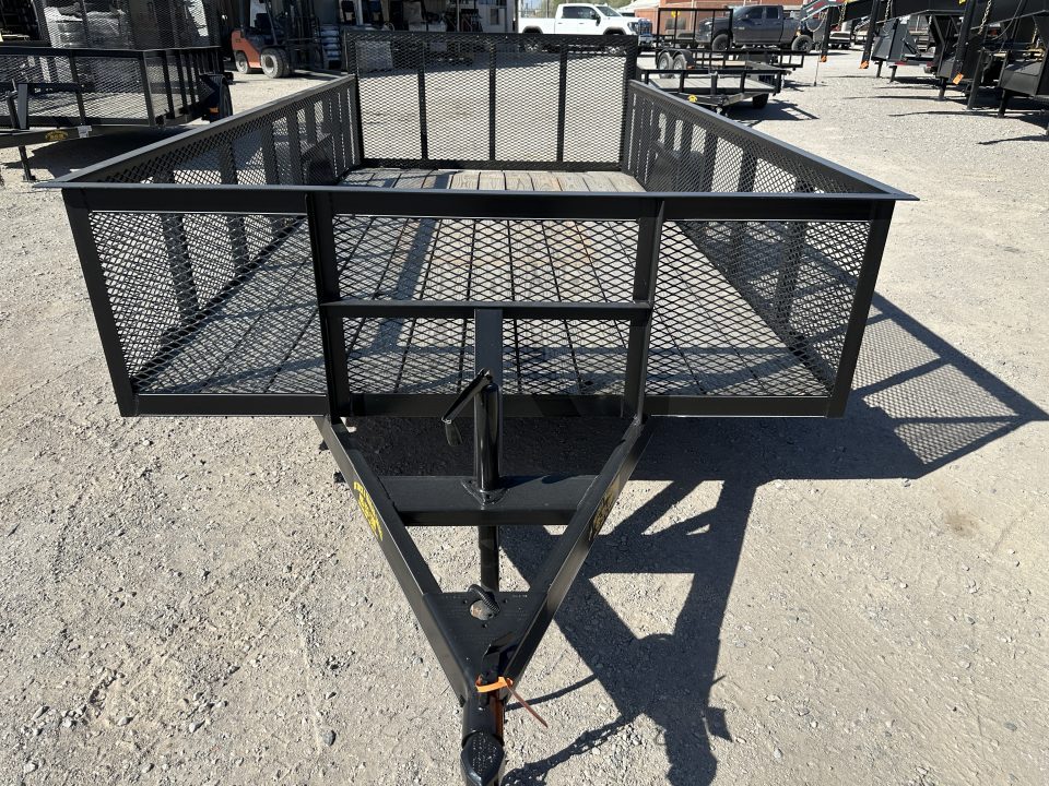 New 2026 Road Boss 83"x14' Single Axle w/2' Mesh sides & 4' Gate Utility Trailer