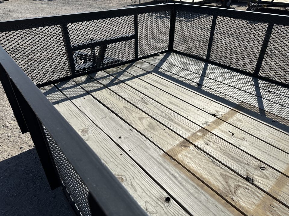 New 2026 Road Boss 83"x14' Single Axle w/2' Mesh sides & 4' Gate Utility Trailer