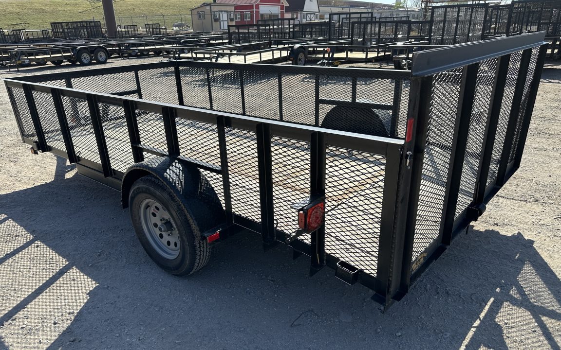 New 2026 Road Boss 83"x14' Single Axle w/2' Mesh sides & 4' Gate Utility Trailer