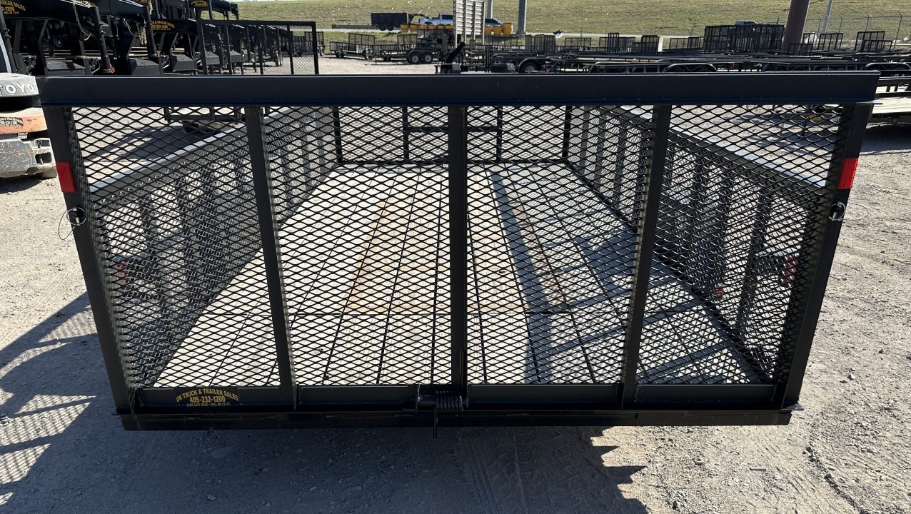 New 2026 Road Boss 83"x14' Single Axle w/2' Mesh sides & 4' Gate Utility Trailer