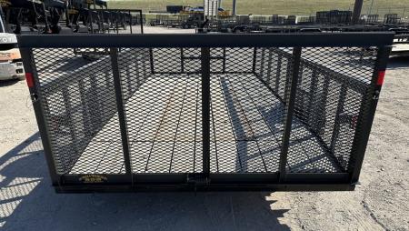 New 2026 Road Boss 83"x14' Single Axle w/2' Mesh sides & 4' Gate Utility Trailer