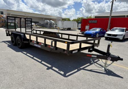 New 2026 Sure-Trac 7x20 Tube Top 10K Utility Trailer