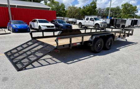 New 2026 Sure-Trac 7x20 Tube Top 10K Utility Trailer