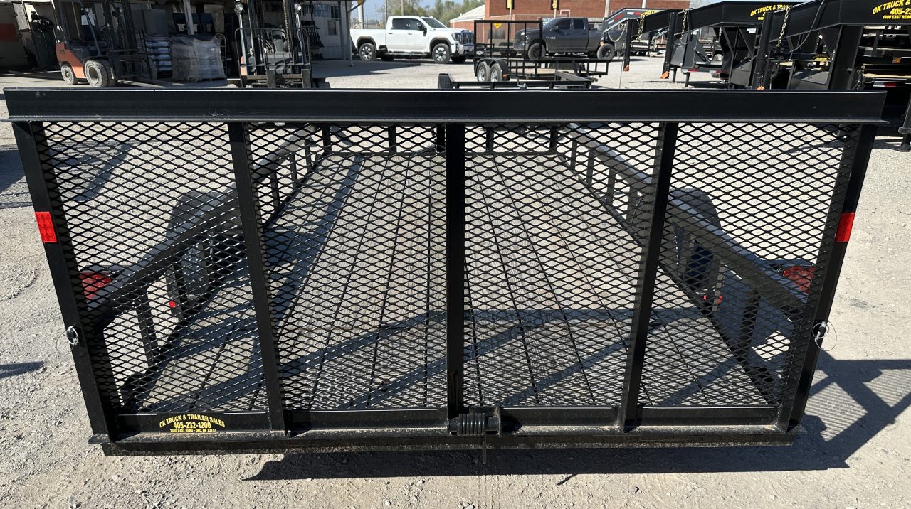 New 2024 Road Boss 83"x14' Single Axle w/ Dove Tail & 3' Gate Utility Trailer