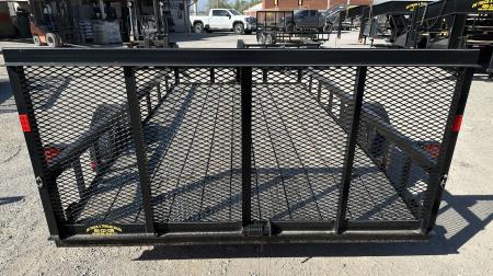 New 2024 Road Boss 83"x14' Single Axle w/ Dove Tail & 3' Gate Utility Trailer