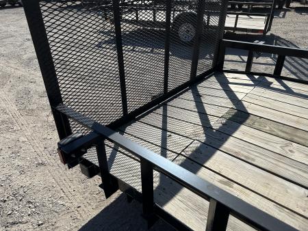 New 2024 Road Boss 83"x14' Single Axle w/ Dove Tail & 3' Gate Utility Trailer