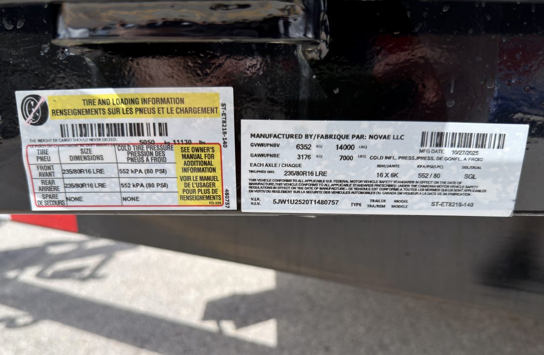 New 2026 Sure-Trac 7x18 (16+2) 14K Equipment Trailer