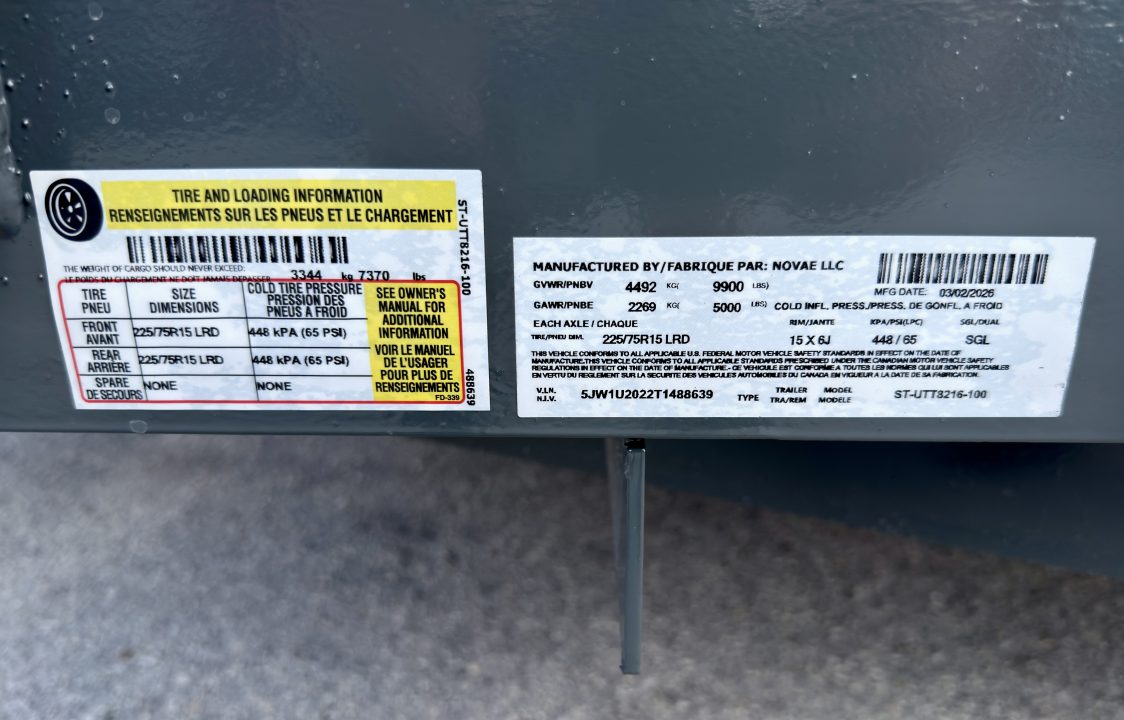 New 2026 Sure-Trac 7x16 Tube Top 10K Utility Trailer