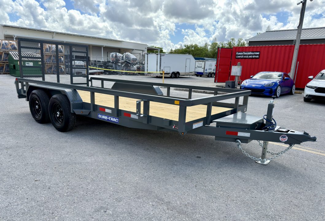 New 2026 Sure-Trac 7x16 Tube Top 10K Utility Trailer