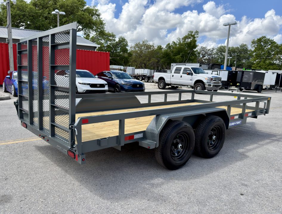 New 2026 Sure-Trac 7x16 Tube Top 10K Utility Trailer