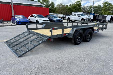 New 2026 Sure-Trac 7x16 Tube Top 10K Utility Trailer