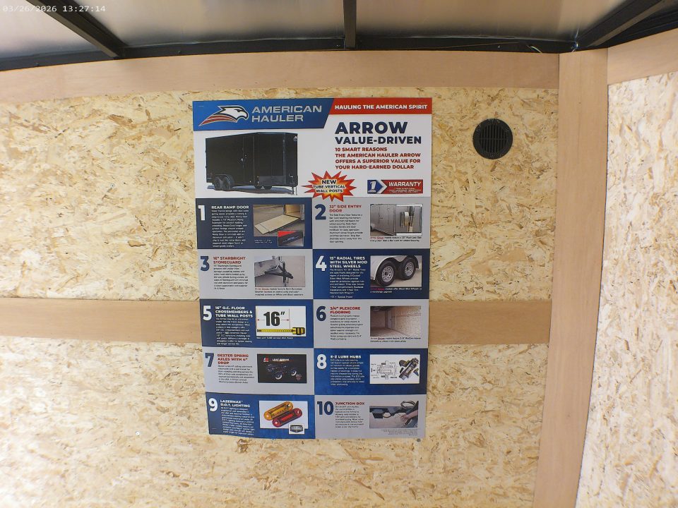 New 2026 American Hauler Arrow 6x12 Deluxe with ACP Cargo / Enclosed Trailer