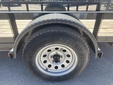 New 2025 Road Boss 83"x14' Single Axle with 4' spring assisted gate Utility Trailer