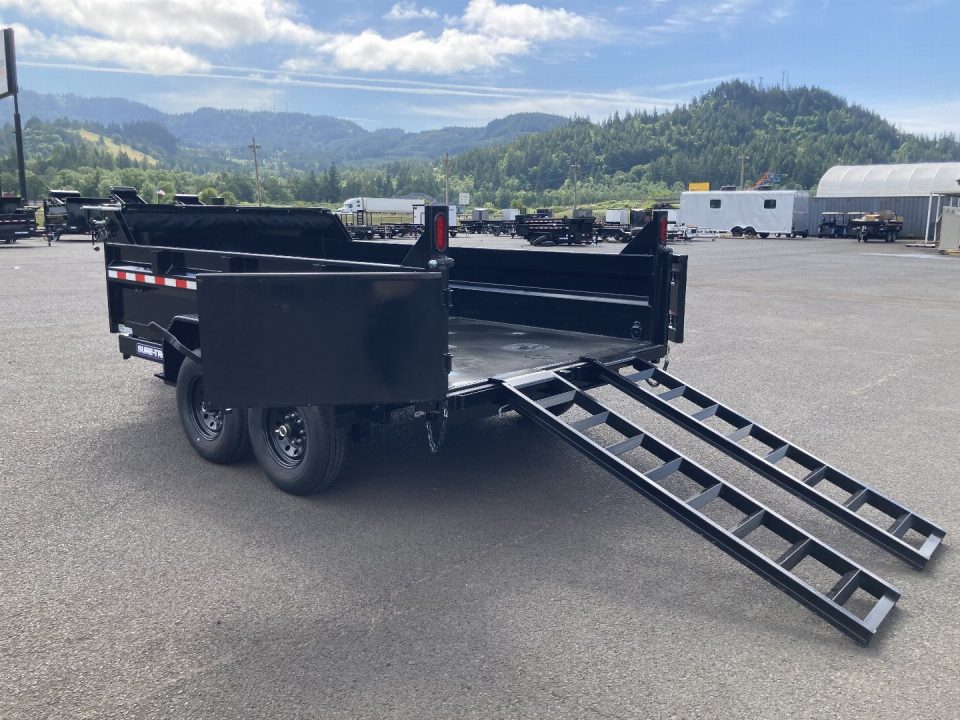 New 2025 Sure-Trac 7x14 Telescopic Dump Trailer 14k GVWR