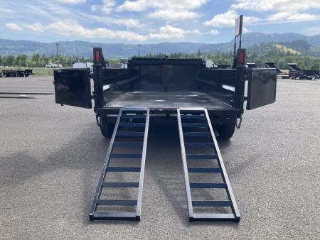 New 2025 Sure-Trac 7x14 Telescopic Dump Trailer 14k GVWR