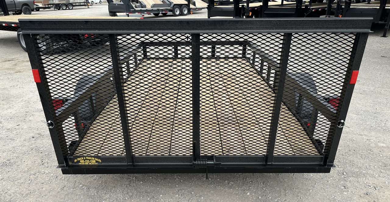 New 2026 Road Boss 77"x12' Single Axle with 3' gate & Dove tail Utility Trailer