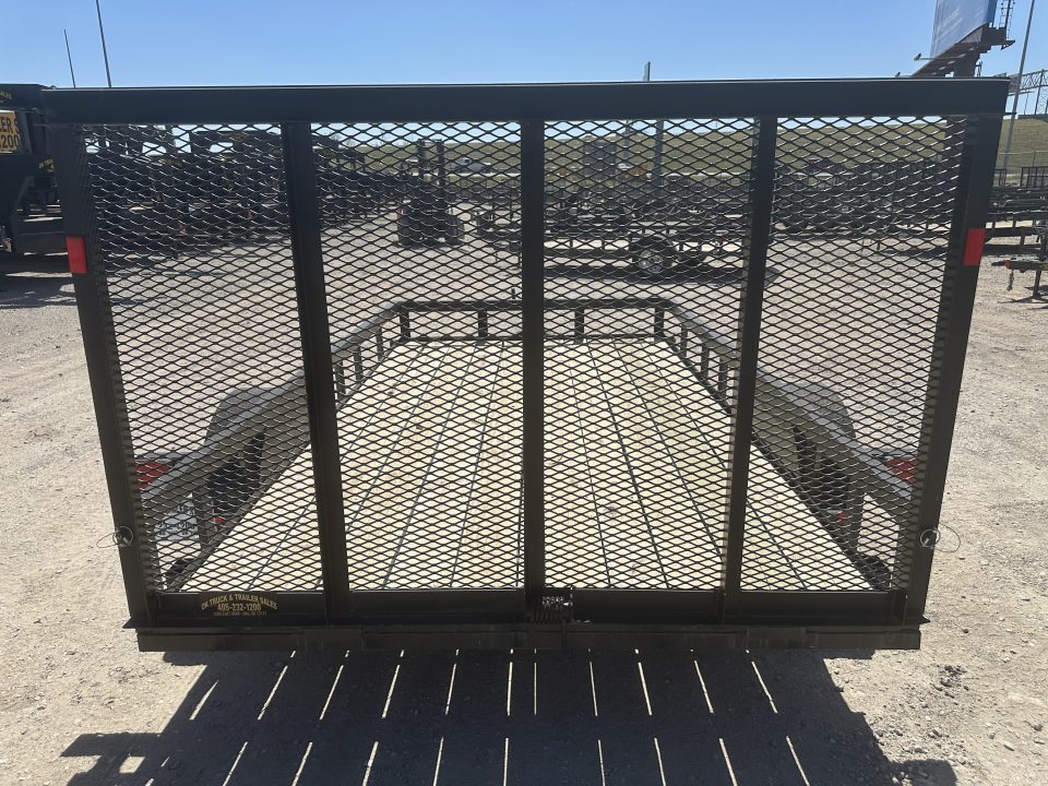 New 2025 Road Boss 77"x12' Single Axle with 4' rear gate Utility Trailer