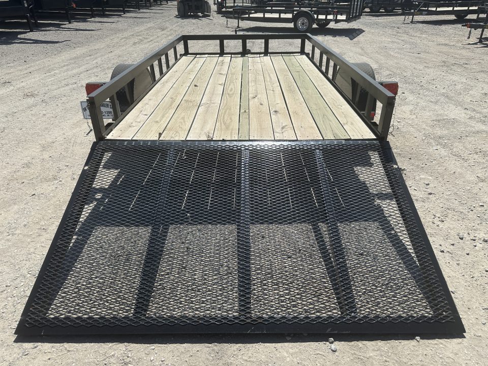 New 2025 Road Boss 77"x12' Single Axle with 4' rear gate Utility Trailer