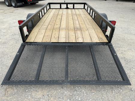 New 2026 Road Boss 77"x12' Single Axle with 3' gate & Dove tail Utility Trailer