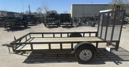 New 2025 Road Boss 77"x12' Single Axle with 4' rear gate Utility Trailer