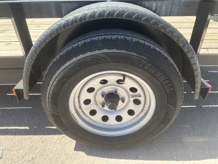 New 2025 Road Boss 77"x12' Single Axle with 4' rear gate Utility Trailer